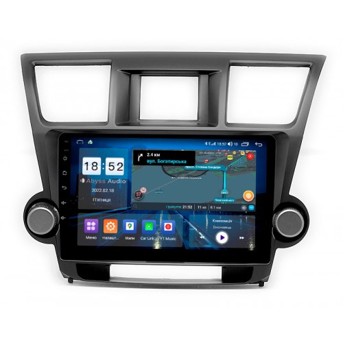 Штатна магнітола Abyss Audio QX-0134 для Toyota Highlander XU40 2007-2014