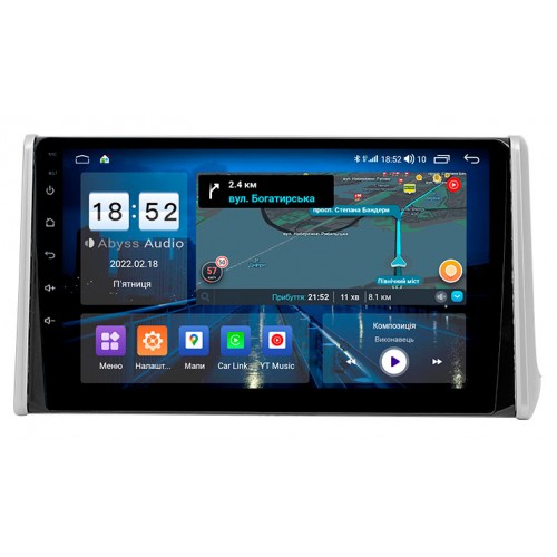 Штатна магнітола Abyss Audio QX-0138 для Toyota RAV4 XA50 2019+