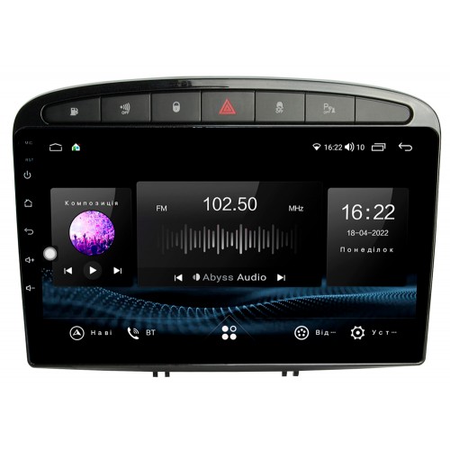 Автомагнітола Abyss Audio ES-9236 для Peugeot 408 2011-2017