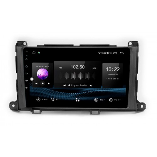 Автомагнітола Abyss Audio ES-9368 для Toyota Sienna 2015-2020
