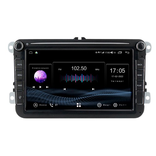 Автомагнітола Abyss Audio EX-8102 для Volkswagen Passat, Golf, Jetta, Tiguan, Touran, Polo, Amarok, Caddy, T5, T6, Beatle, EOS