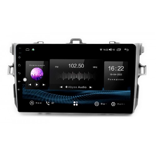 Автомагнітола Abyss Audio ES-0119 для Toyota Corolla E150 2007-2013