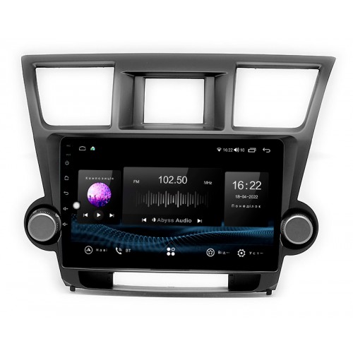 Автомагнітола Abyss Audio ES-0134 для Toyota Highlander XU40 2007-2014
