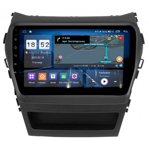 Штатна магнітола Abyss Audio QS-9216 для Hyundai Santa Fe / IX45 2013-2017