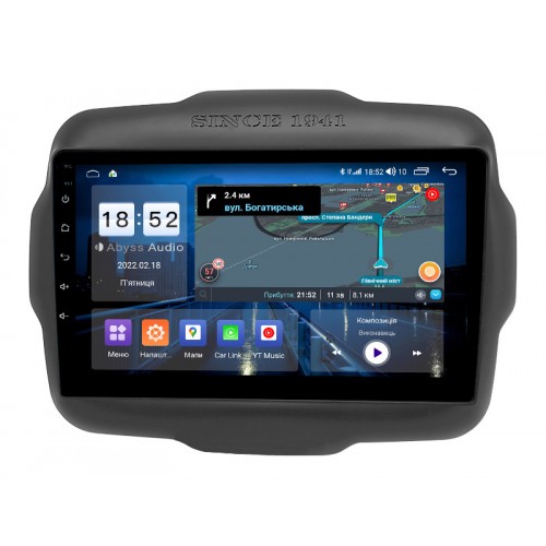 Штатна магнітола Abyss Audio QS-9179 для Jeep RENEGADE 2016-2018